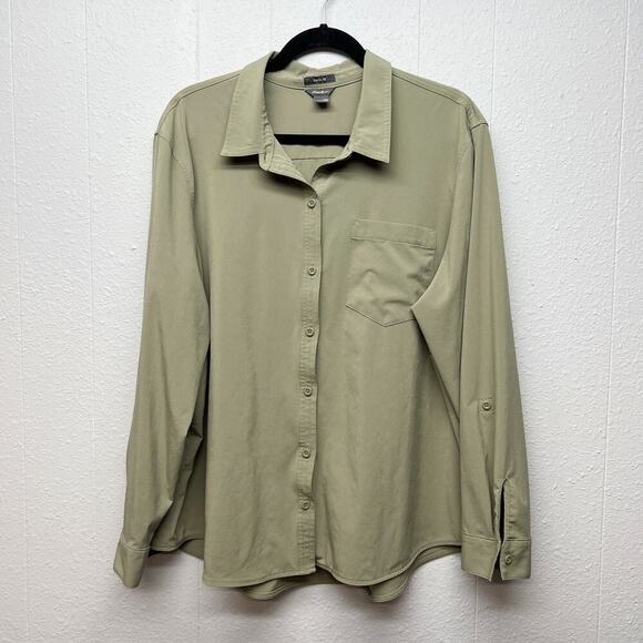 Eddie Bauer Tops - Eddie Bauer Button Front Womens Shirt 2XL Lightweight Outdoor Hiking Fishing